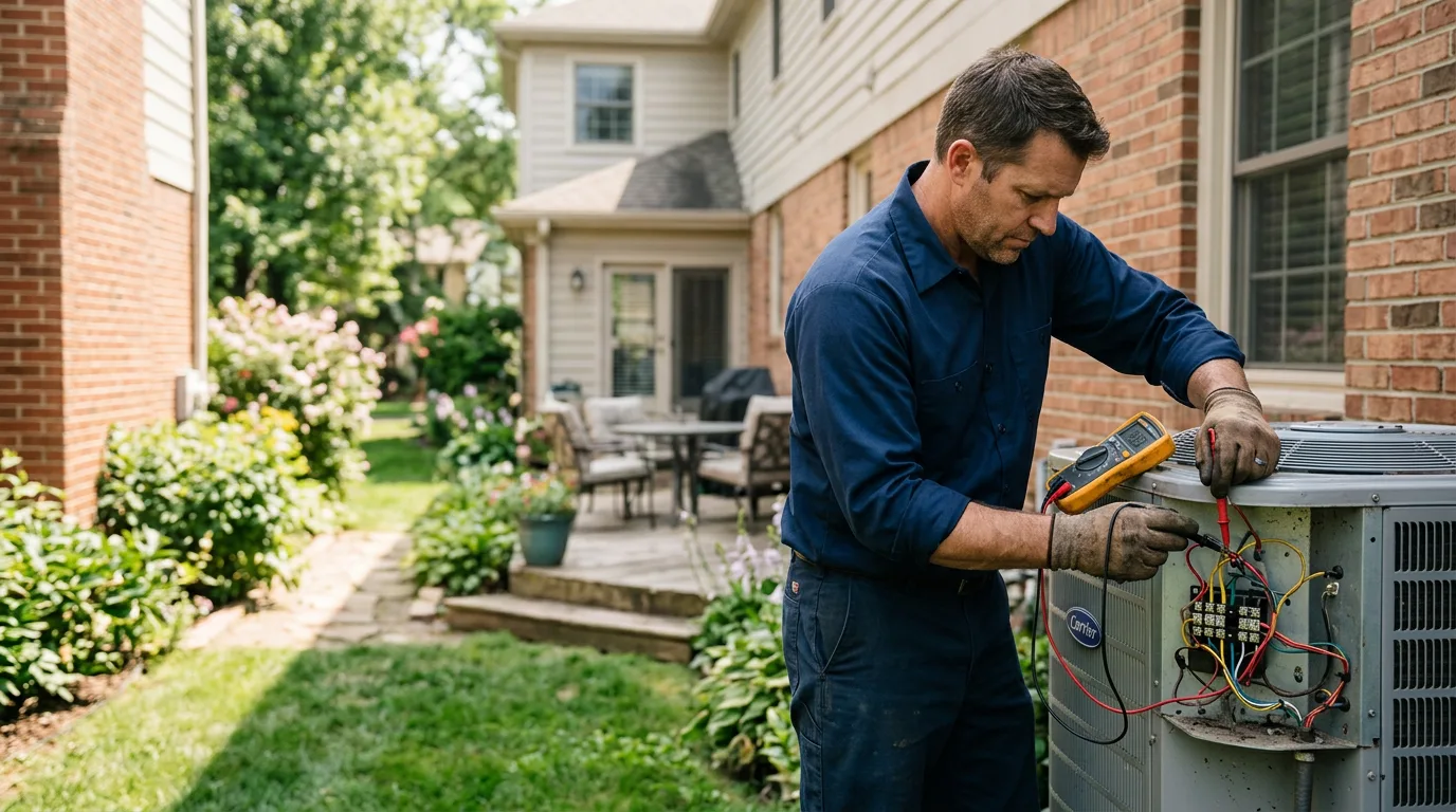 HVAC technician working near Coal City, WV